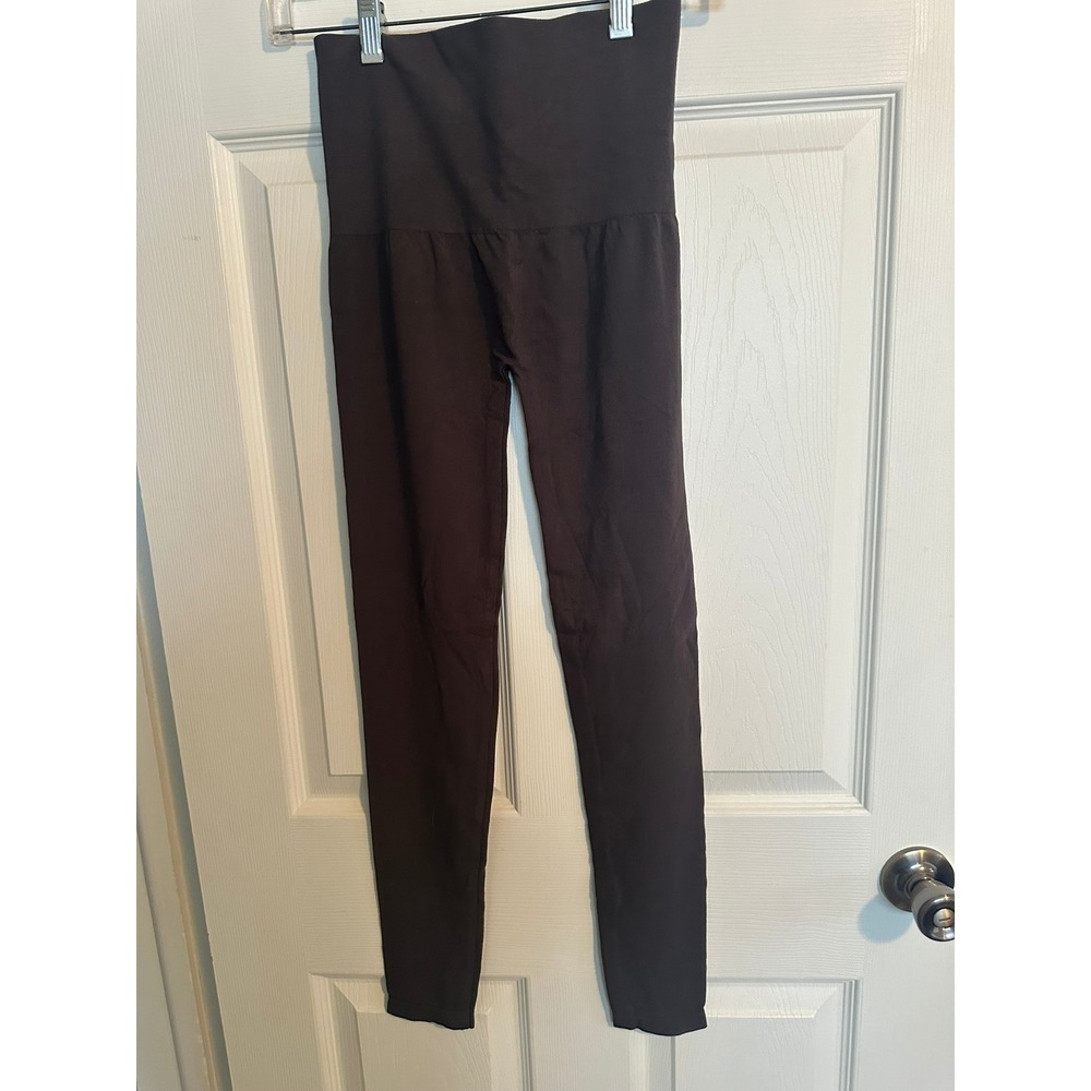 Set of M. Rena High Waisted Seamless Leggings NWT & Capris Dk. Gray Med. - Picture 4 of 13